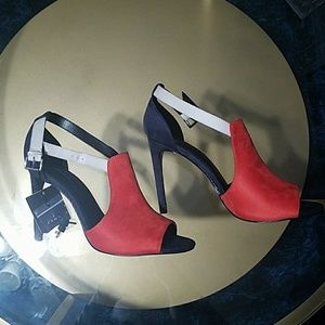 Zara open toe sandal heels